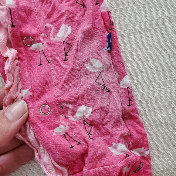 Kickee Pants Flamingo sleeper and bicycle hat - Picture 9 of 9